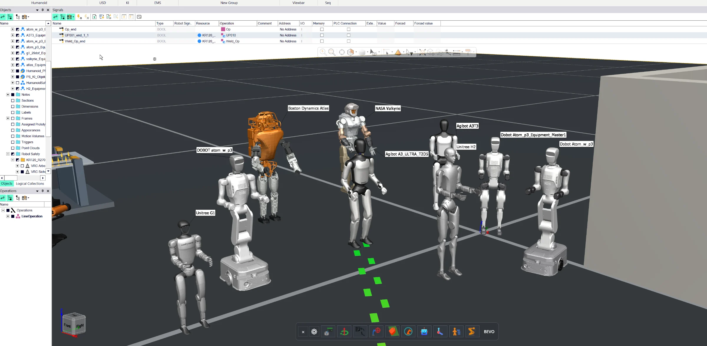 Humanoid Simulation & HALOS Safety – Process Simulate solution